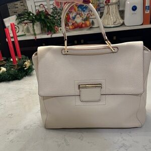 Elegant Furla Cream Handbag